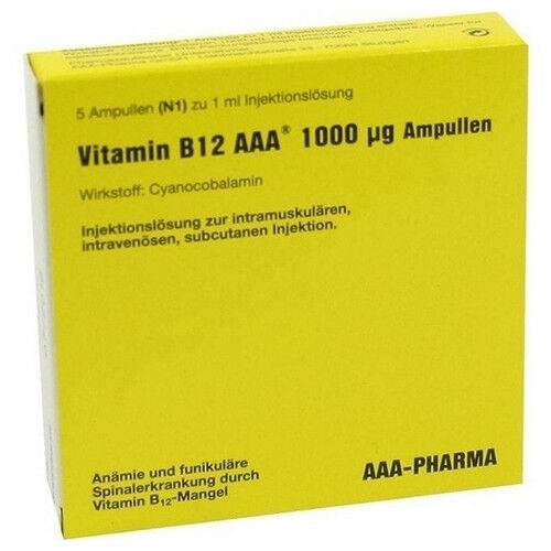 VITAMIN B12 AAA 1000 µg Ampullen Injektionslsg.