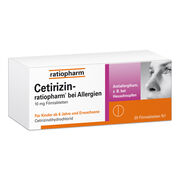 CETIRIZIN-ratiopharm bei Allergien 10 mg Filmtabl.