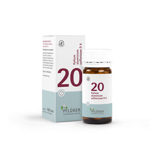 BIOCHEMIE Pflüger 20 Kalium alumin.sulfur.D 6 Tab.