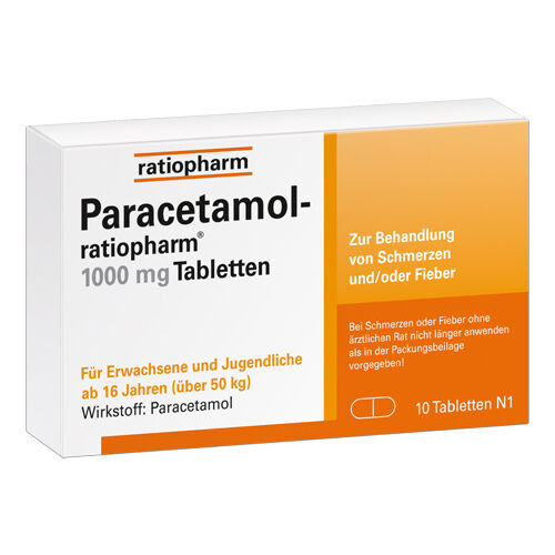 PARACETAMOL-ratiopharm 1.000 mg Tabletten