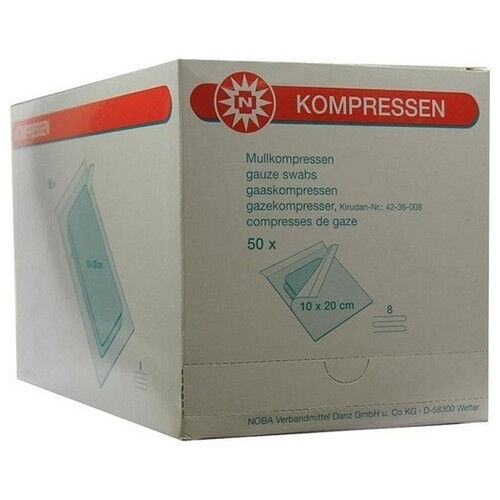 MULLKOMPRESSEN 10x20 cm steril 8fach