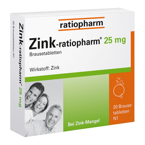 ZINK-RATIOPHARM 25 mg Brausetabletten