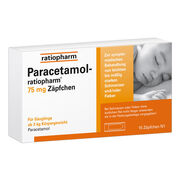PARACETAMOL-ratiopharm 75 mg Z&auml;pfchen