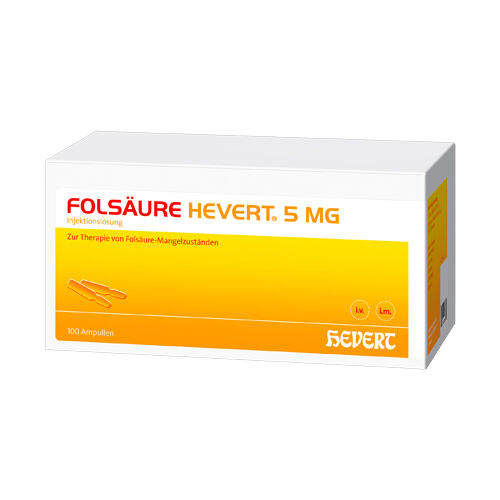 FOLS&Auml;URE Hevert 5 mg Inj.-L&ouml;sung Ampullen