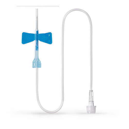 VENODROP Safe Venenp.Best.23 G 19 mm blau DEHP-fr.