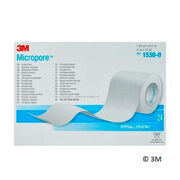 MICROPORE Vliespfl.1,25cmx9,1m weiß 1530-0