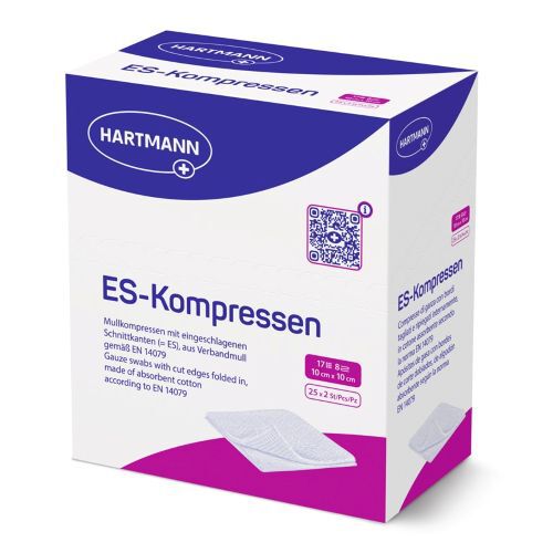 ES-KOMPRESSEN steril 10x10 cm 8fach
