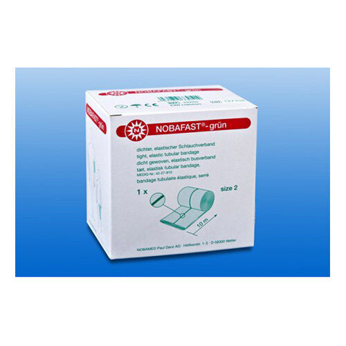 NOBAFAST Schlauchverband elastisch Gr.2 10 m grün