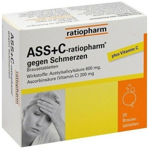 ASS + C-ratiopharm gegen Schmerzen Brausetabletten