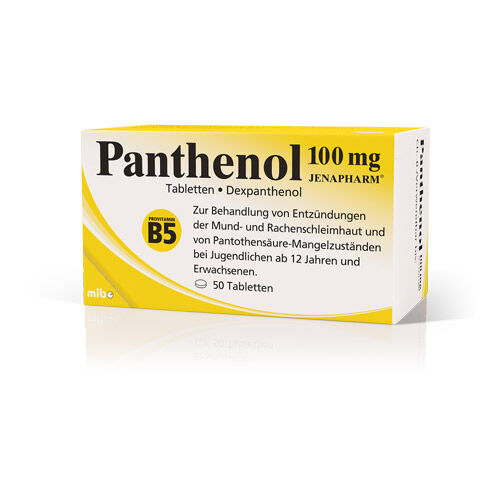 PANTHENOL 100 mg Jenapharm Tabletten