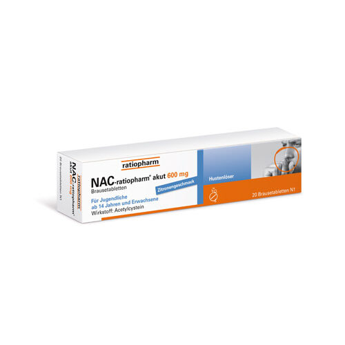NAC-ratiopharm akut 600 mg Hustenlöser Brausetabl.