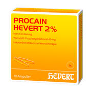 PROCAIN Hevert 2% Injektionsl&ouml;sung Ampullen