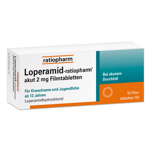 LOPERAMID-ratiopharm akut 2 mg Filmtabletten