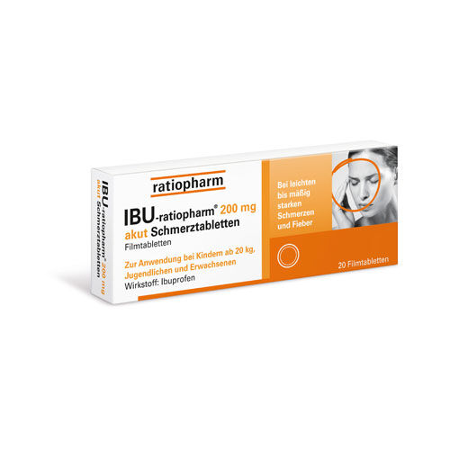 IBU-RATIOPHARM 200 mg akut Schmerztbl.Filmtabl.