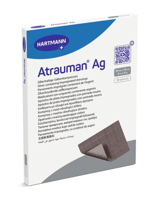 ATRAUMAN Ag 10x10 cm steril Kompressen