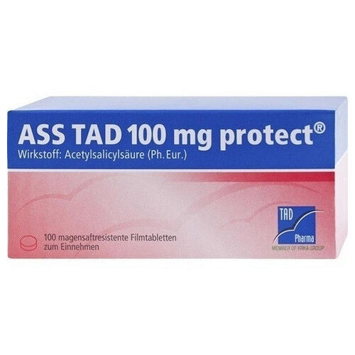 ASS TAD 100 mg protect magensaftres.Filmtabletten