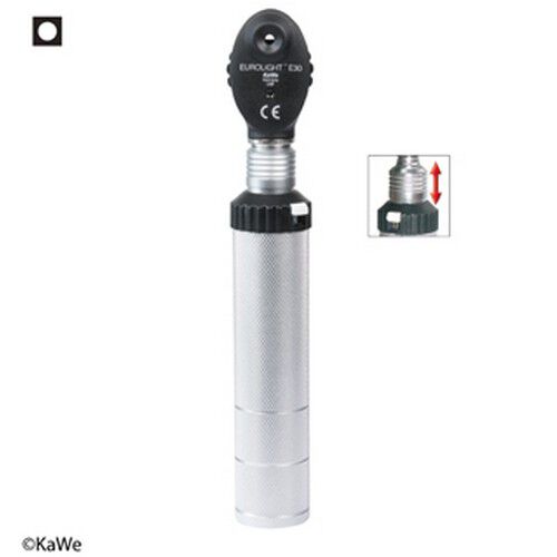 KaWe EUROLIGHT Ophthalmoskop, 1 Blende E30, 2,5 V, Vakuum-Lampe, Griff C